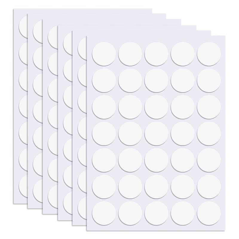 Gukoo 210 Pcs Double Sided Tape Museum Gel Sticky Tack, Removable Non-Marking 20mm/0.78" Round Double Sided Adhesive Dots Poster Putty for Crafts Balloons Festival Home Office Party Decorations - Image 1
